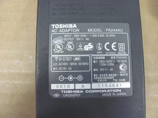 Блок живлення TOSHIBA PA2444U 15V 4A  6.3x3.0mm Де купити