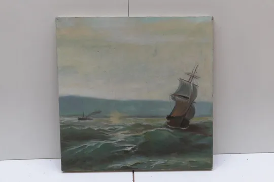 Картина Морской пейзаж. масло холст 39х40 см №66 Ціна