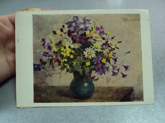 Купити открытка соколов цветы 1963 №12416