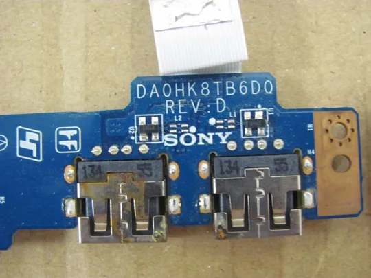 89-28 плата USB DA0HK8TB6D0 зі шлейфом для SONY SVF142 SVF152 SVF 14 оригінал Продаж