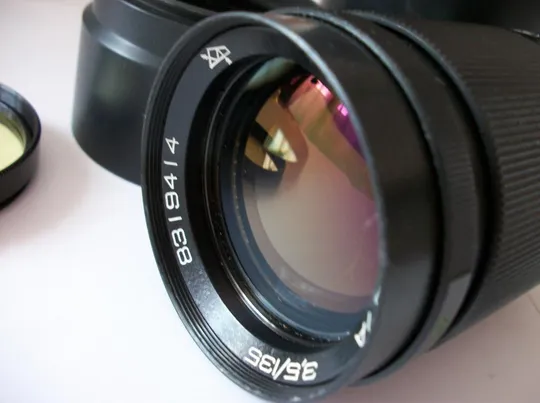 Купити Объектив Юпитер-37А, М-42, No-8319414 [Футляр, бленда и светофильтр] состояние Нового. Цена-мин