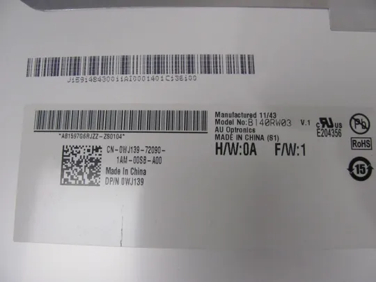 МР8-10 матриця B140RW03 V.1 14.0&quot; WXGA++  LVDS 40 pin TN LCM , a-Si TFT-LCD Де купити