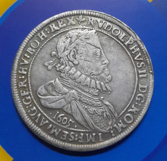 Талер 1605 року. Рудольф II.  Імператор Священної Римської імперії. Копія. Ціна