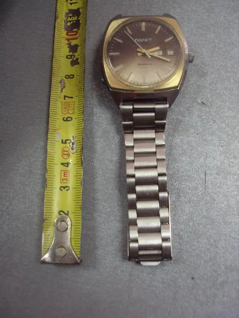 Купити часы наручные с браслетом мужские Полет 23 камня автоподзавод ссср на ходу №3059