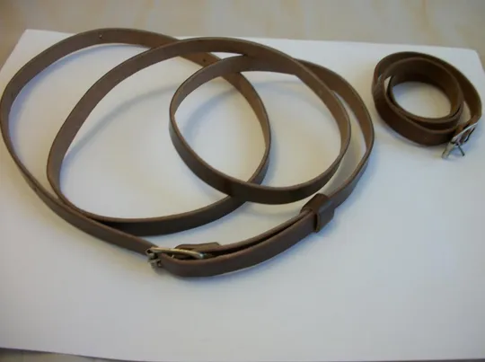 2-Два Ремешка, 110-см и 50-см, Ремешок к Фототехнике СССР, кожаные, отличные-крепкие Ціна