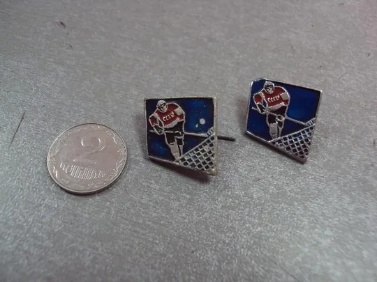 знак хоккей хоккеист лот 2 шт №5190 Ціна