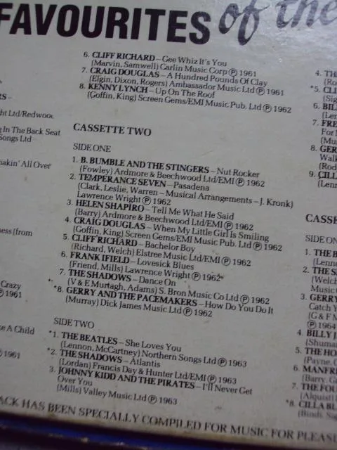 сборник кассет 3 cassette pack 50 top ten favourites of the 60 s №2526 Інтернет-аукціон