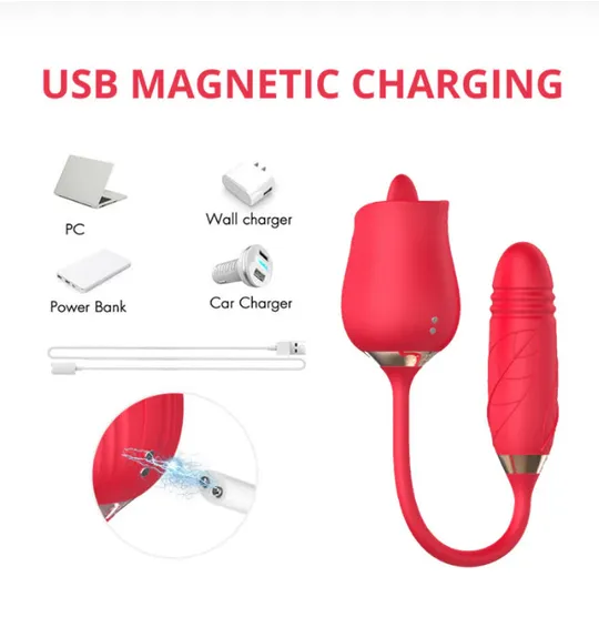 2 в 1 Автоматический выдвижной розовый клитор сосательный вибратор вагинальный сосок Продаж