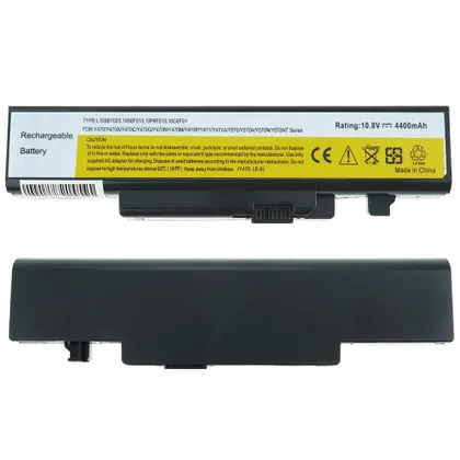 фото, Батарея для ноутбука LENOVO L10S6F01 (IdeaPad: Y470A, Y470G, Y471P, Y570P, Y570, Y570A, Y570D, Y570M, Y570N) 10.8V 4400mAh Black