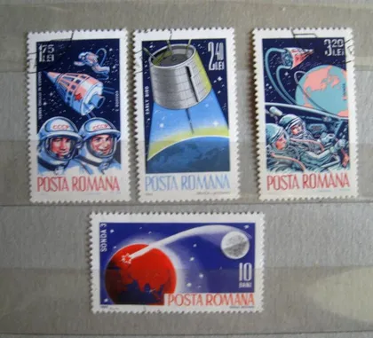 фото, КОСМОС = РУМУНІЯ - РУМЫНИЯ = 1965 р. = гаш. ==