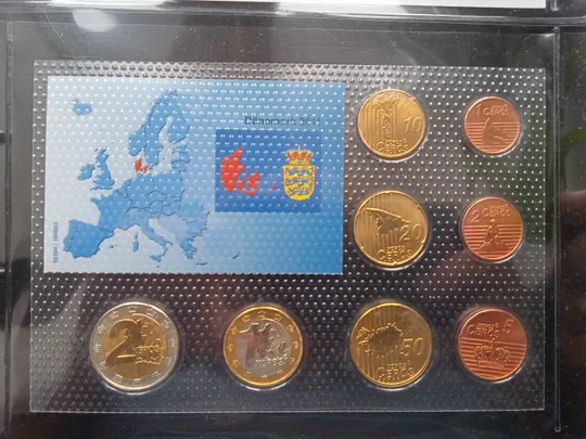 Купити Данія. Річний набір монет Євромонет(Європроба)