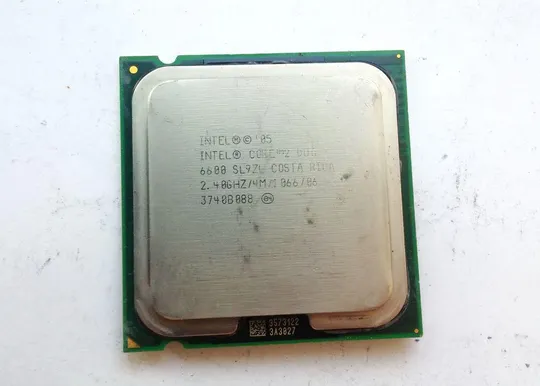 2х ядерный процессор Core™2 Duo 6600 SL9ZL 2.40GHz/4M/1066 LGA775 Вживане Ціна