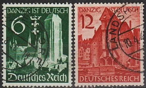 1939 - Рейх - Гданськ - німецький Mi.714-15  _2.0 € Ціна