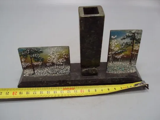 Сувенир подставка для ручек Свердловск камень змеевик ссср размер 11,2х19,6см под реставрацию №13940 З аукціону