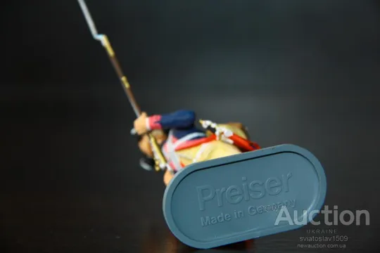 американец пруссак СТРЕЛОК-мушкетер PREISER ELASTOLIN 70мм ФРГ №541137 Недорого