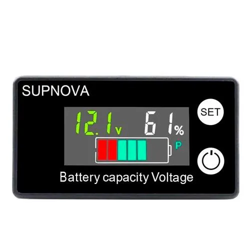 Купити Индикатор заряда аккумулятора % вольтметр 8-100В Li-ion LiFePO4, SUPNOVA