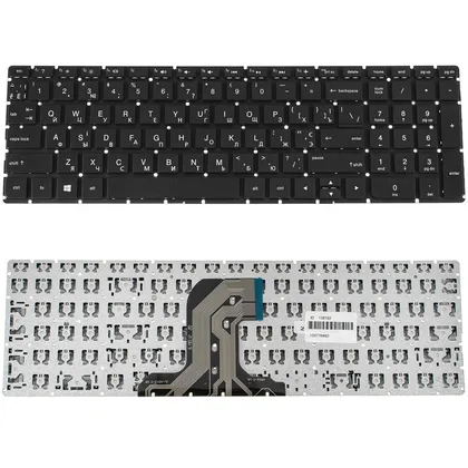 фото, Клавиатура для ноутбука HP (250 G4, 255 G4, 15-AC 15-AF 15-AY 15-BA series) ukr, black, без фрейма