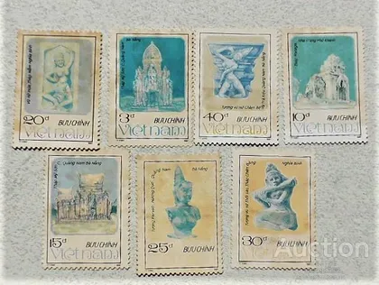 фото, Серія поштових марок В'єтнам " Архітектура " 1987 рік