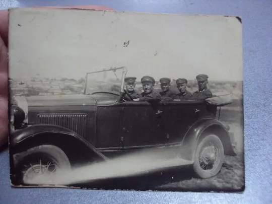 Купити фотография ркка командиры в автомобиле  №1262