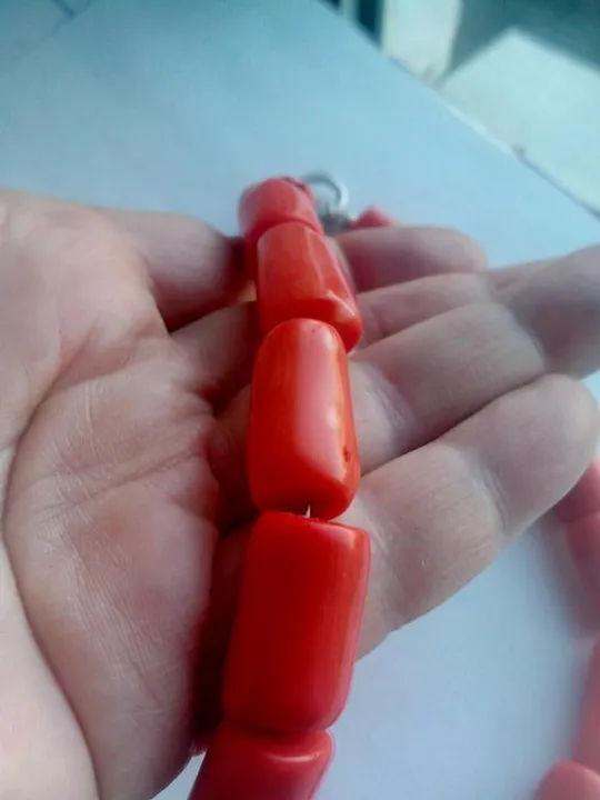 Красивое и сексуальное колье из кораллов, крупные натуральные бусы  mr581 Де купити