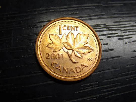 1 цент 2001 Канада цинк (немагніт) Ціна