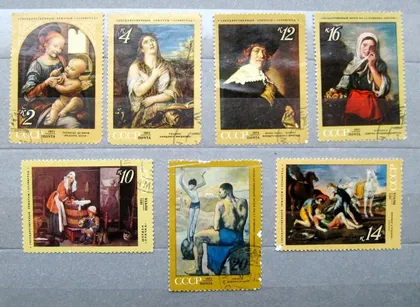 фото, ЗАРУБЕЖНАЯ ЖИВОПИСЬ = СССР - СРСР = 1971 р. = гаш. ==