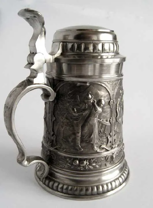 Олов'яний пивний кухоль Zu Frau 700 мл Zinn95% Germany Ціна