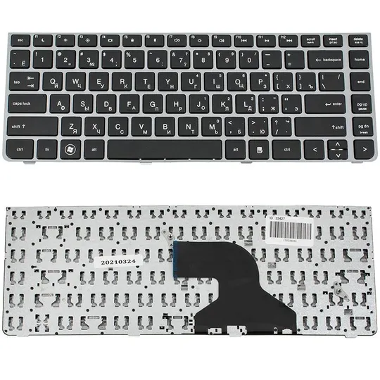 Купити Клавіатура для ноутбука HP (ProBook: 4330s, 4331s, 4430s, 4431s, 4435s, 4436s) rus, black, silver frame