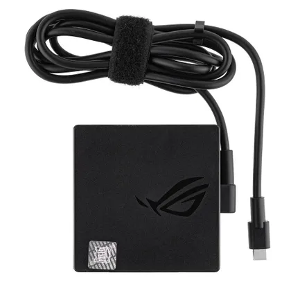 фото, Оригинальный блок питания для ноутбука ASUS TYPE-C 130W, квадратный, черный (нужен кабель!)