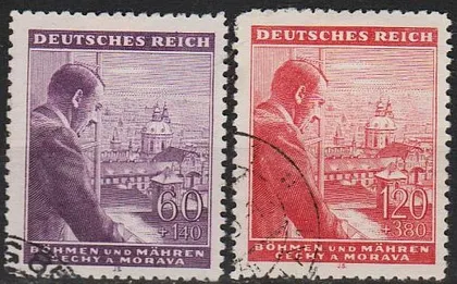 фото, 1943 - Рейх - Богемія - 54 роки Гітлера Mi.126-27 _гаш