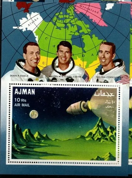 фото, Аджман Космос Аполло-7 и 8 1968