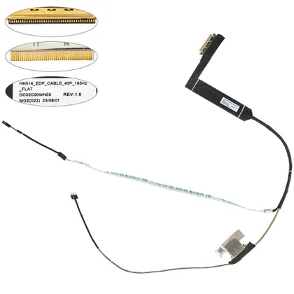 фото, Шлейф матриці для ноутбука Acer (An515-58, AN515-46, AN515-55) 40 0.5 165hz (DC02C00WN00)