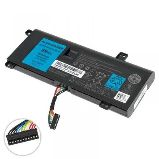 Купити Оригинальная батарея для ноутбука DELL G05YJ (Alienware 14 M14x R3 R4) 11.1V 6400mAh 69Wh Black