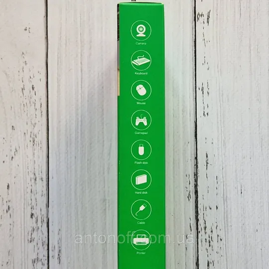 USB хаб адаптер Hoco HB25 4in1 (USB to USB3.0 + 3xUSB2.0) Чорний З аукціону