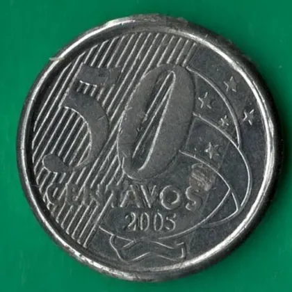 фото, 50 сентаво 2005 року Бразилія [МШ1]