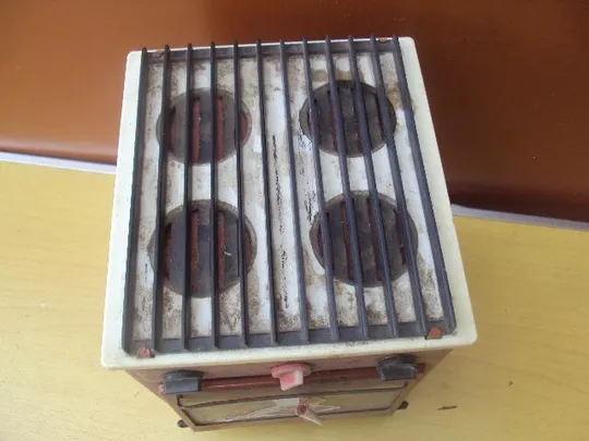 Кукольная духовая печь и плита ссср Духовка для куклы металл б/у №3241 Продаж