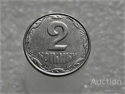 фото, 2 копійки 2012 рік Україна " Брак, Викришка Штемпеля Реверса " (317+)