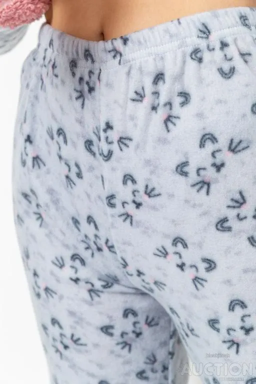 Пижама женская махра, цвет пудровый, 214R0218 Інтернет-аукціон