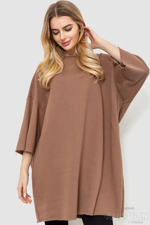 Туника однотонная, цвет мокко, 102R362-1 Ціна