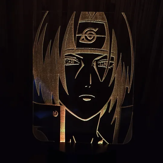 Акриловий світильник-нічник Учіха Ітачі 2 жовтий tty-n000310 Ціна