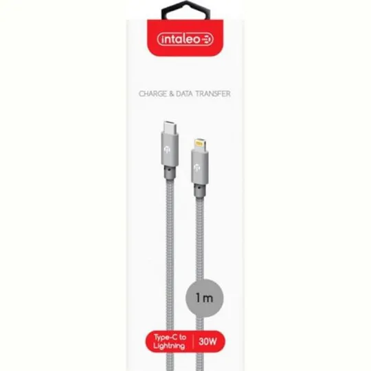 Купити Кабель Intaleo CBGNYTL1 USB Type-C - Lightning (M/M), 30W, 1 м, Grey (1283126559587)
