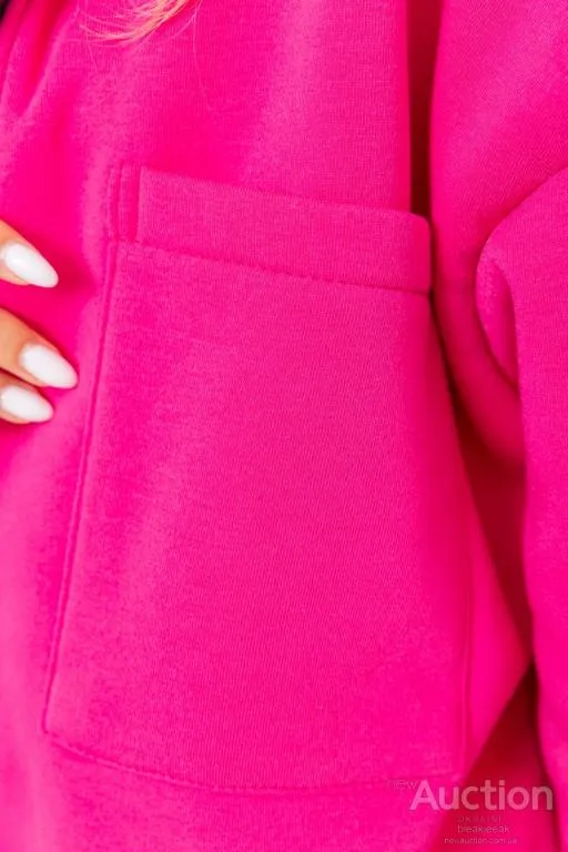 Спорт костюм женский на флисе, цвет розовый, 102R402 Де купити