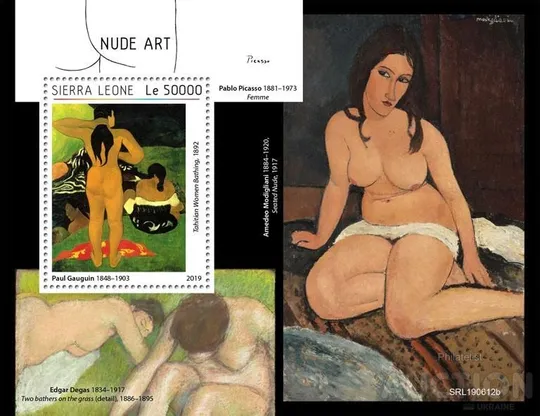 Купити Сьерра Леоне-Живопись-2019.Чистый полный красивый комплект-М/Лист+ Блок.MNH.