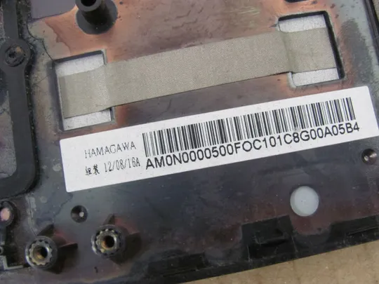 номер0010-21 Кришка панель палмрест та тачпад AM0N0000500 для LENOVO Y580, Y585 оригінал Інтернет-аукціон