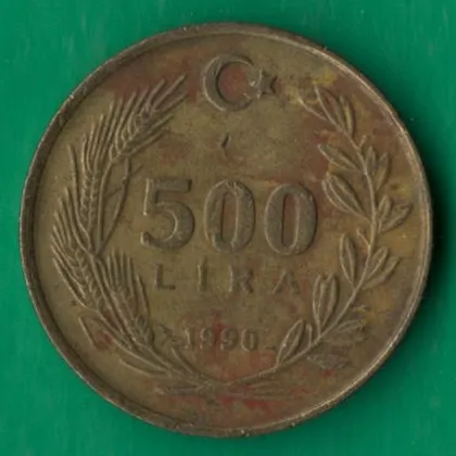 фото, 500 лір 1990 року Туреччина [М]
