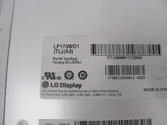 МР11-1 матриця LP173WD1 TL A3 17.3&quot;  WXGA++  LVDS 40 pin  TN a-Si TFT-LCD , LCM Де купити