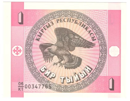 фото, 1 тийін 1993 року UNC Киргизстан [CR]
