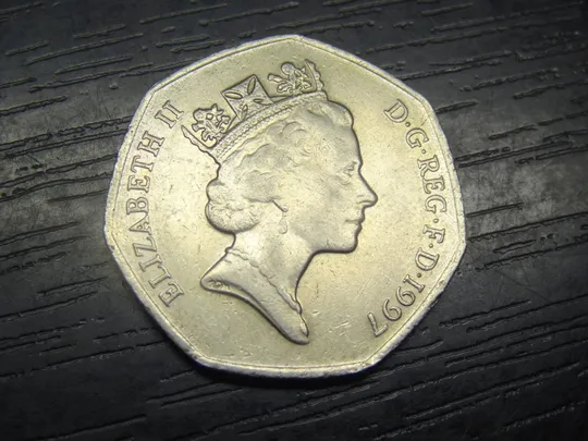 50 пенсів 1997 Британія Ціна