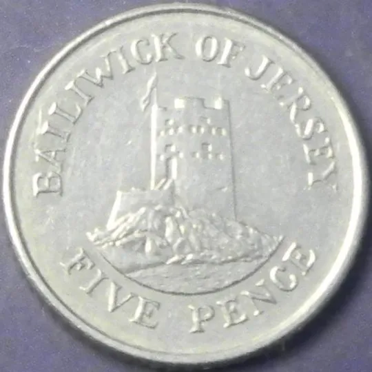 5 пенсів 1991 Джерсі Ціна