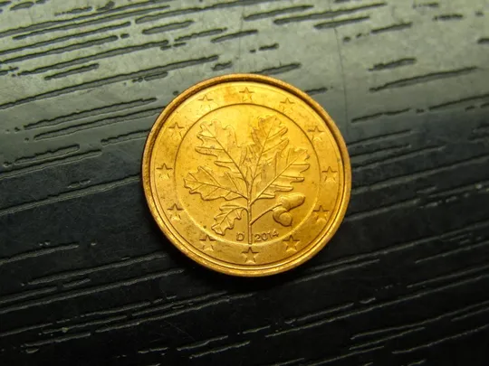 1 євроцент 2014 D Німеччина Ціна